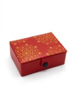 Scatola portagioie rosso Mandala 9.5x7x3 - immagine 2