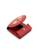 Gatto portamonete rosso 8x8cm - immagine 2