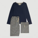 Pigiama donna Alfa Indigo Checks M