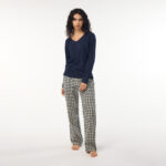 Pigiama donna Alfa Indigo Checks L - immagine 3