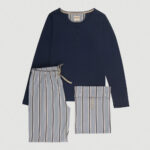 Pigiama donna Fusa Sillver Stripes M - immagine 2