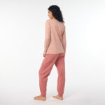 Pigiama donna Beta Geo Terracotta M - immagine 4