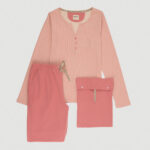 Pigiama donna Beta Geo Terracotta XL - immagine 2