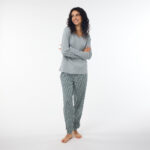 Pigiama donna Gamma Floral Silver M - immagine 3