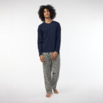 Pigiama uomo Uve Indigo Checks M