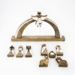 Presepe legno con Angelo 37x4,5x25cm - immagine 3