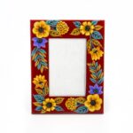 Cornice portafoto laccata Fiori gialli - immagine 2
