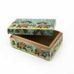 Scatola legno Elefanti 15x10x6,5cm - immagine 2