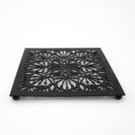 Sottopentola metallo nero Mandala 20cm - immagine 3