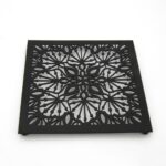 Sottopentola metallo nero Mandala 20cm