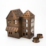 Portalumino Casa metallo 18x12x21cm - immagine 3