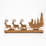 Portalumini Slitta nel bosco 25x5x13cm