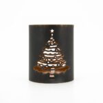 Portalumino vasetto Albero Natale 9x9x11