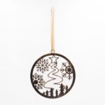 Decorazione da appendere Neve 10x14cm