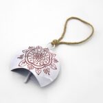 Campanella bianca Mandala 10x4x11cm