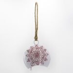 Campanella bianca Mandala 10x4x11cm - immagine 2