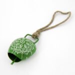Campanella verde Fiore 6x5x8cm - immagine 2