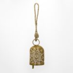 Campanella oro Fiocco di neve 5x5x9,5cm