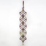 Movil Fiori metallo e tessuto 15x80cm
