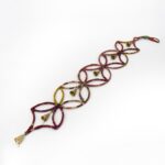 Movil Fiori metallo e tessuto 15x80cm - immagine 2