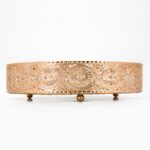 Vassoio rame greca traforata 26xh6,5cm - immagine 3