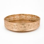 Vassoio rame greca traforata 26xh6,5cm