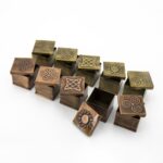 Set 10 scatoline metallo 5x5x4,5cm - immagine 3