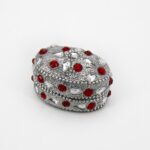 Scatolina Ovale con perline 5x3,5x3cm