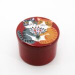 Scatolina tonda Gatti con bouquet d7xh5m