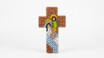 Croce Natività ceramica cm 10x15