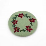 Sottopentola Ghirlanda verde d21cm - immagine 2