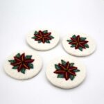 Set 4 sottobicchier Stella di Natale