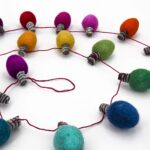 Ghirlanda feltro Lampadine 200cm - immagine 2
