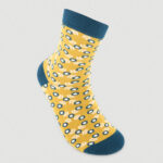 Calze Floral senape 43-46
