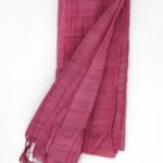 Sciarpa cotone e seta rosa dark