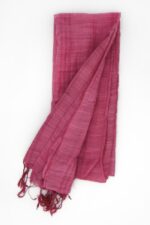 Sciarpa cotone e seta rosa dark