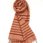 Sciarpa viscosa e seta rosa dark